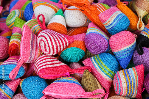 Handmade Colorful bags by plants