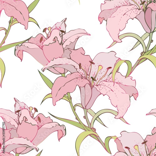 Seamless background from a flowers ornament