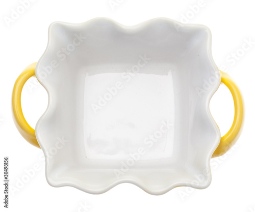 Empty Yellow Cooking Dish