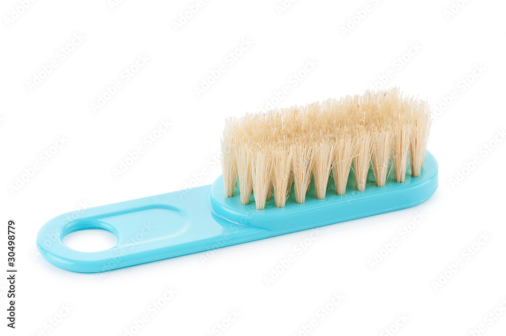 Cleaning brush isolated on the white background Cleaning brush isolated on the white background