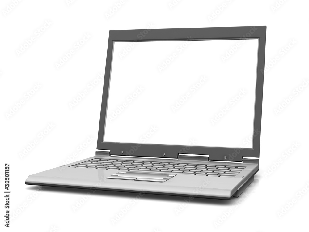 Professional Laptop isolated on white with empty space Professional Laptop isolated on white with empty space