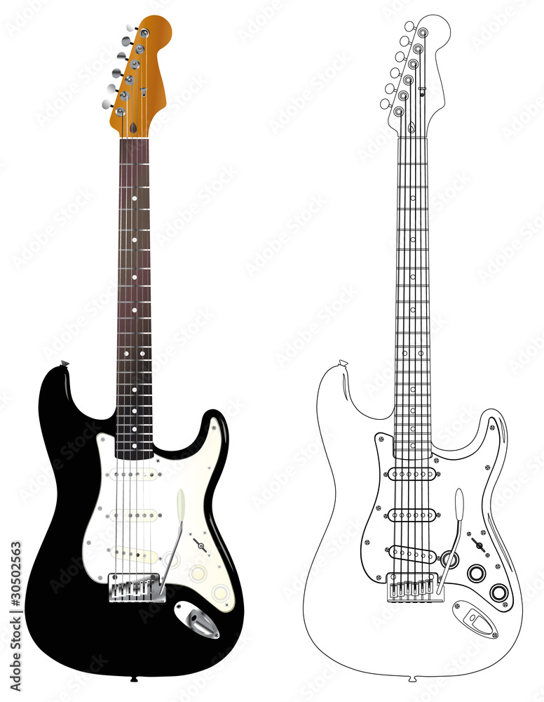 Naklejka premium guitar