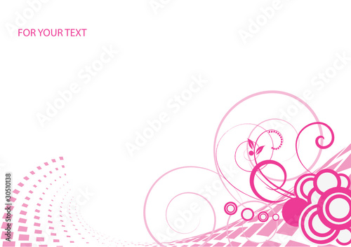 Abstract flowers background