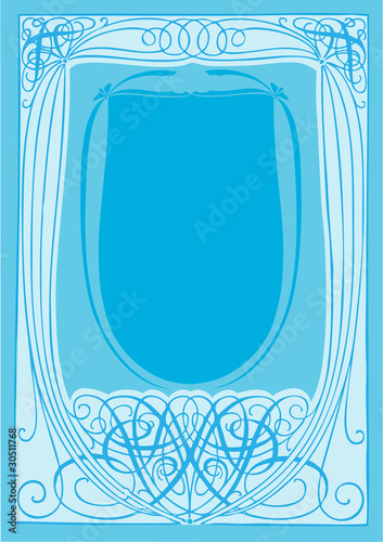 Fond menu bleu