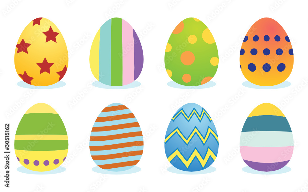 set of color easter eggs set of color easter eggs