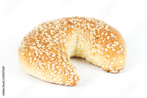 roll with sesame seed