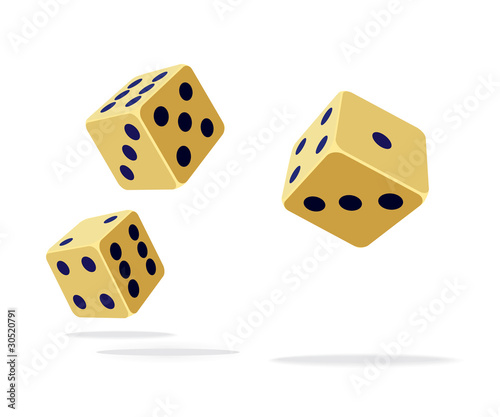 Falling dices