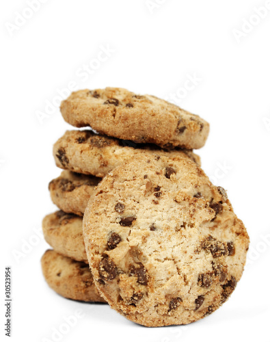 Delicious cookies with chocolate