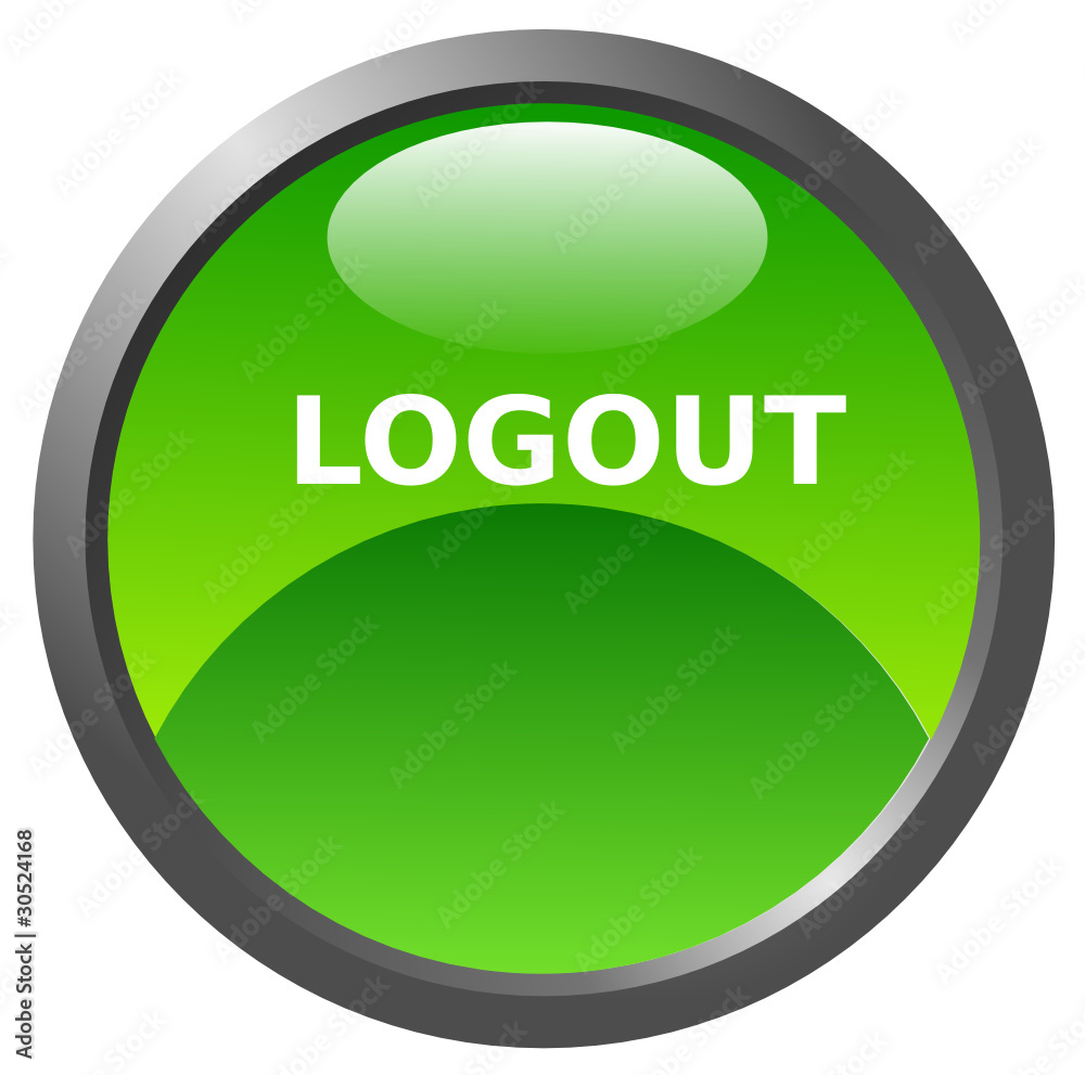 Logout glossy icon