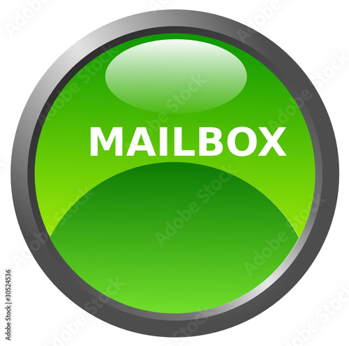 Mailbox glossy icon