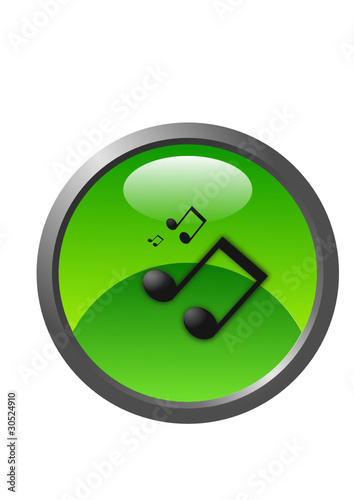 Music glossy icon photo