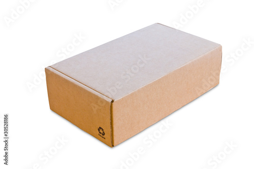 blank cardbox isolated on white background © tungphoto