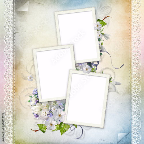 Beautiful frame for three photos