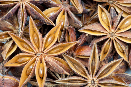 Anise stars as whole background