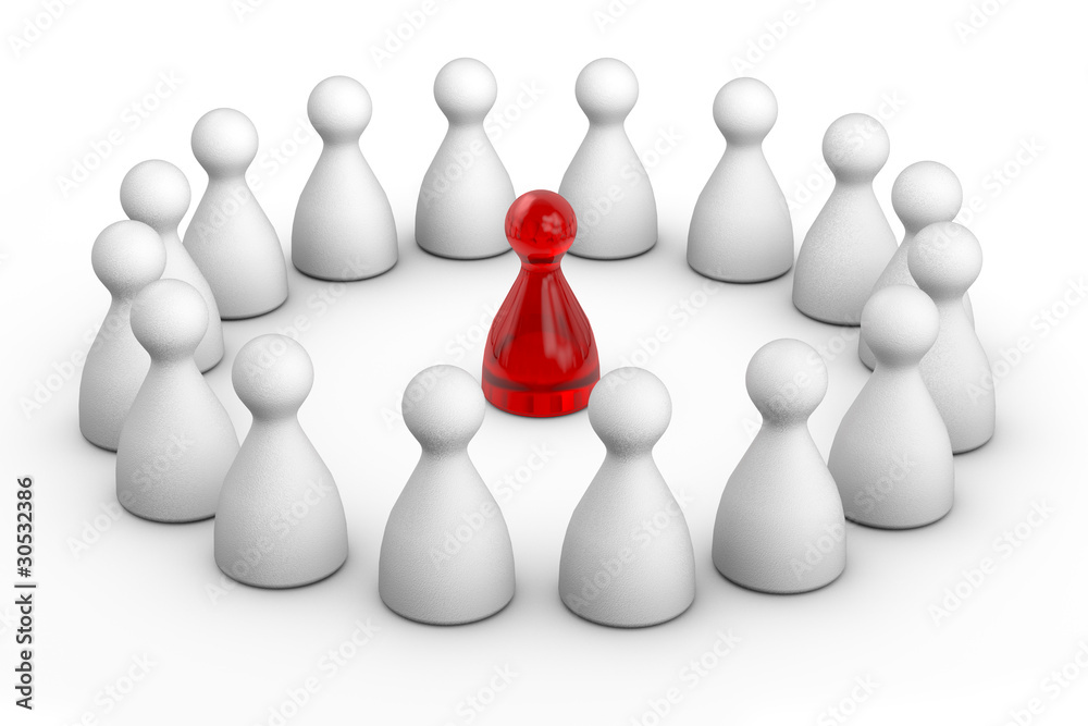 white figure on circle white figure on circle