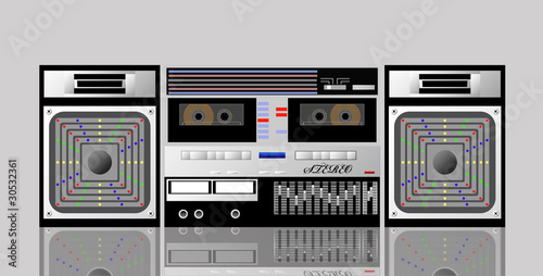 Old cassette player.