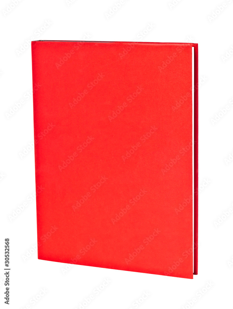 book with read cover isolated on the white background book with read cover isolated on the white background