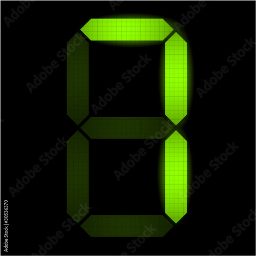 Digital number seven