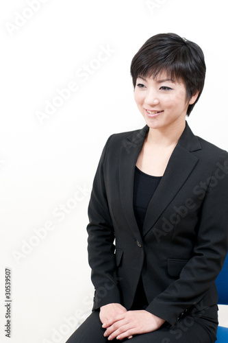 asian businesswoman interviewing
