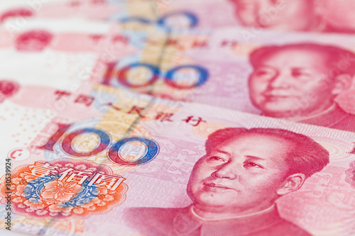 China Geld Yuan. Chinesische Währung photo