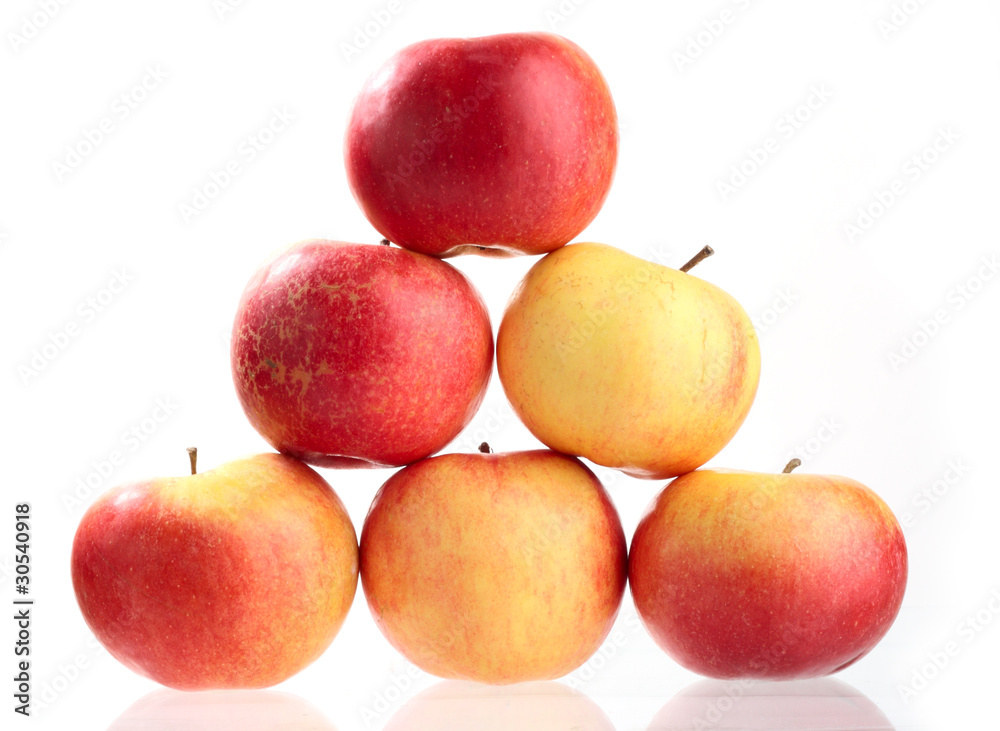 Heap red-yellow apple Heap red-yellow apple