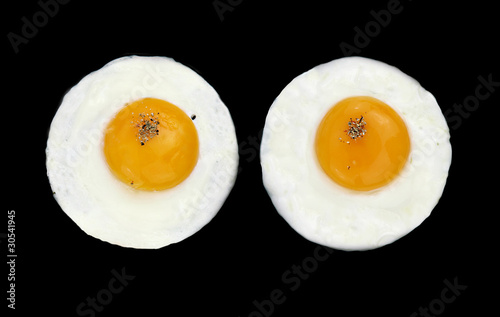 Fried eggs like eyes