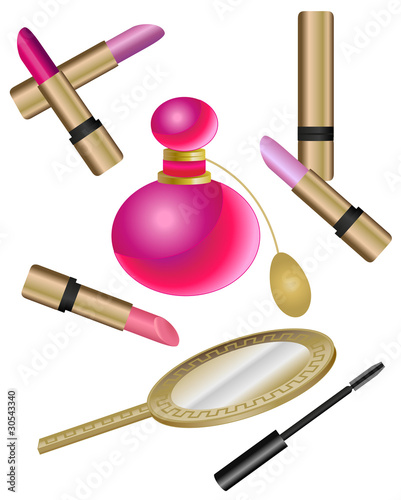 Cosmetics Set with Perfume