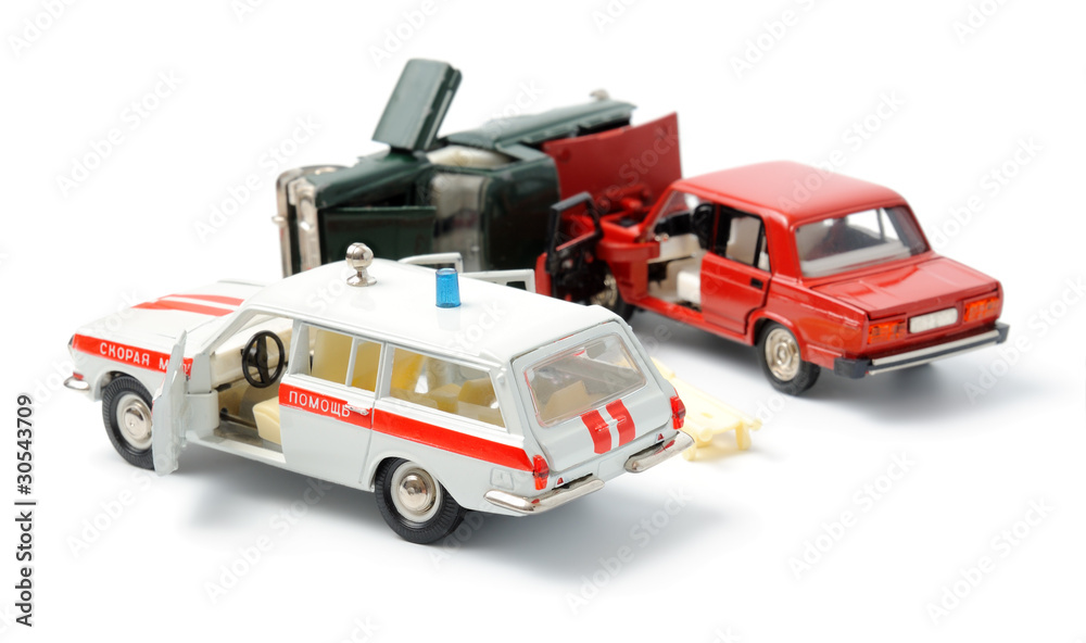 Fototapeta premium Car crash