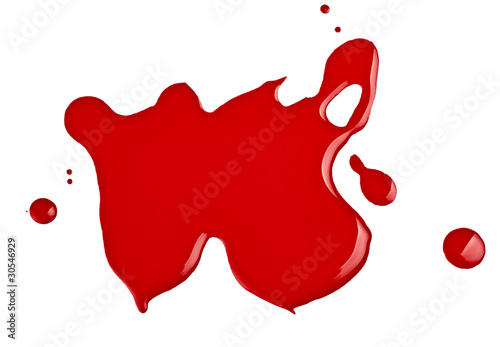 red paint drop
