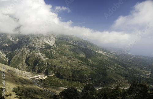 south albania mountains near ionian coast balkans