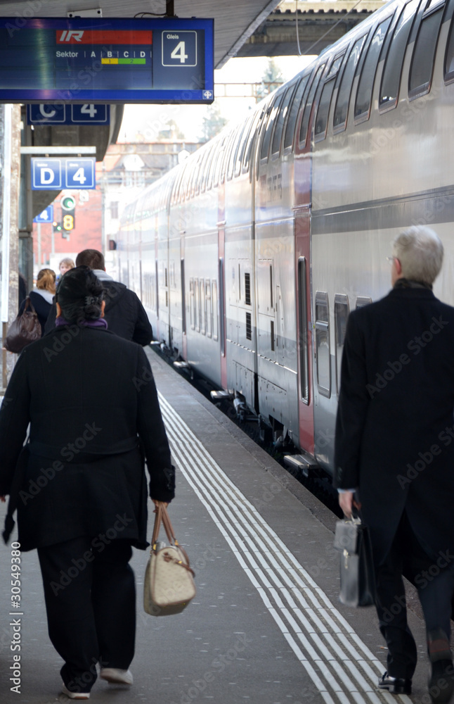 Obraz premium quai...gare de zurich