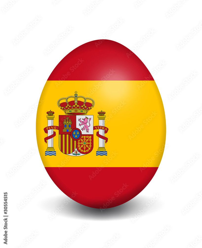 Obraz premium Osterei-Flagge Spanien