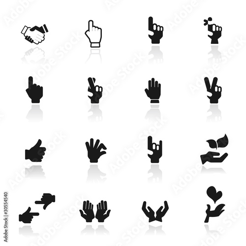 Icon set  hands