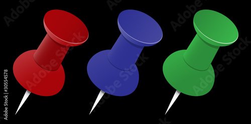 Colourful Push Pin Set