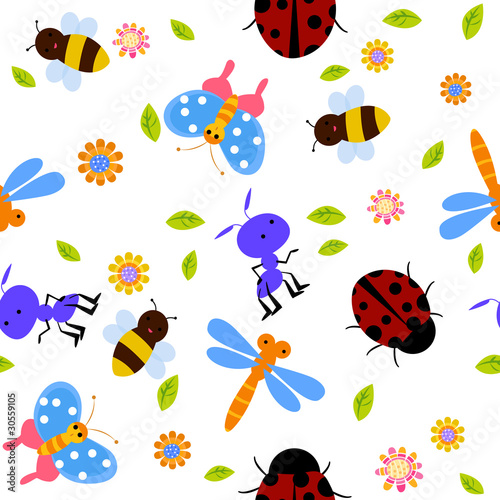 seamless bug pattern © suerz