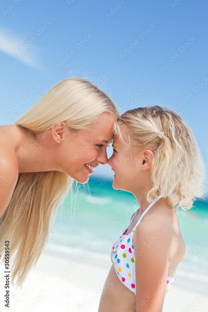 Daughter having fun with her mother