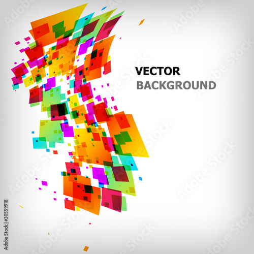 the abstract square colorful background