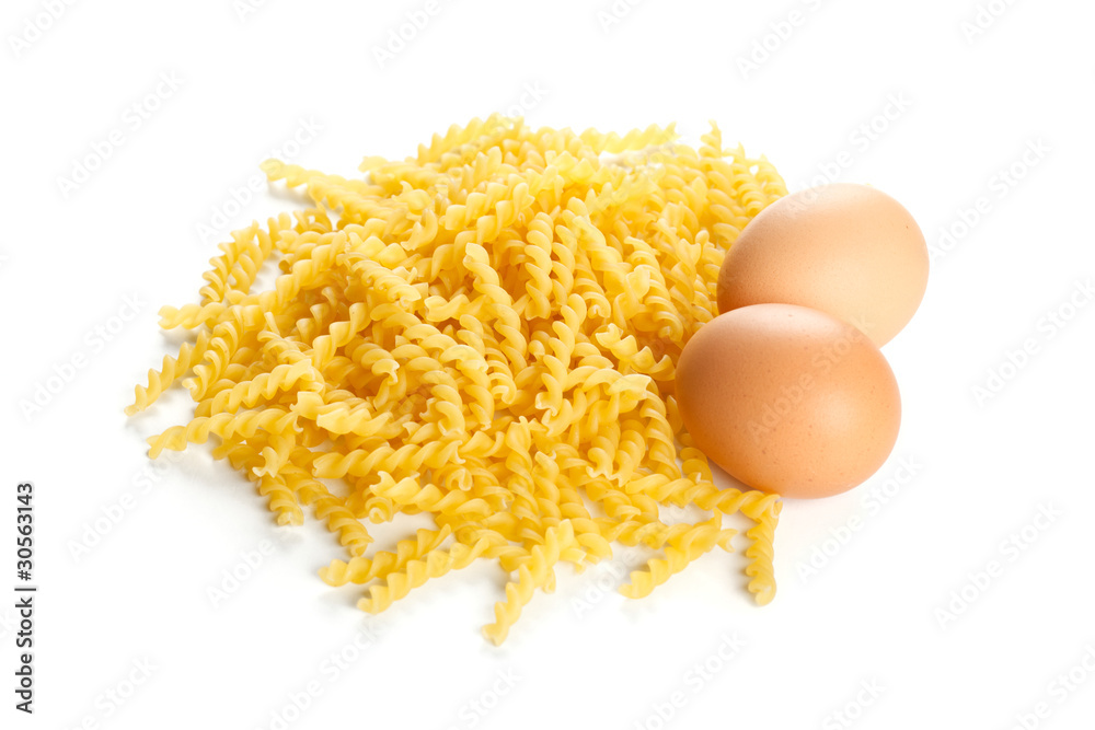 Pasta with eggs