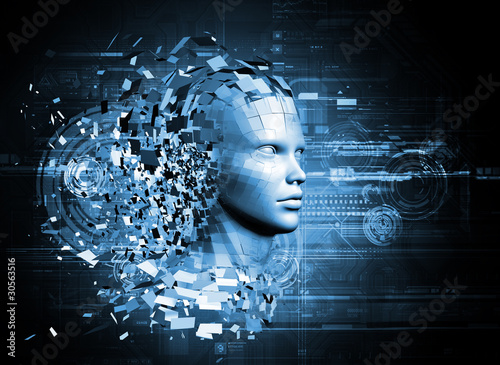 abstract character shattere...