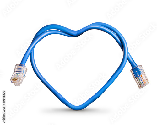 internet cable in shape of ...