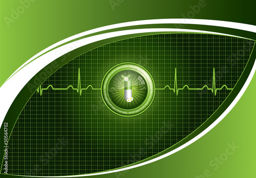 Green medical background