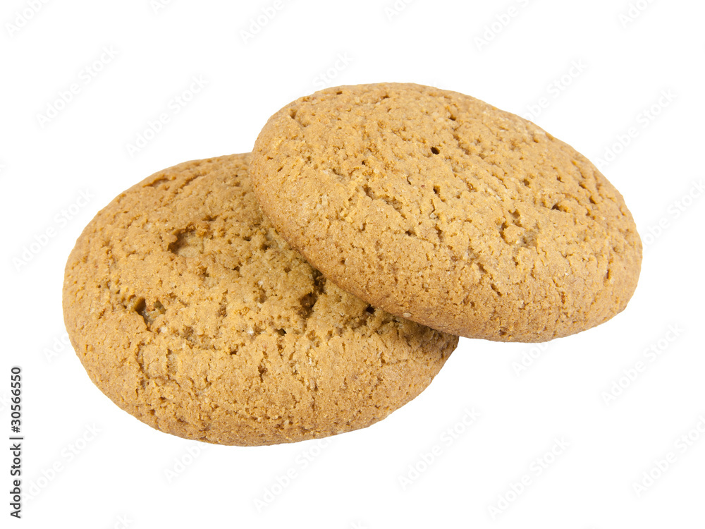 Two oatmeal cookies Two oatmeal cookies
