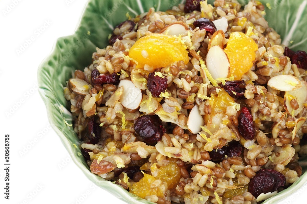 Pilaf with whole grains, nuts, and dried fruit. Pilaf with whole grains, nuts, and dried fruit.
