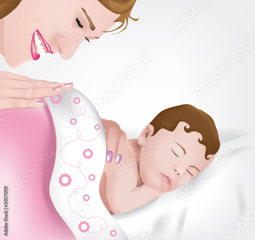 bebè che dorme (rosa)