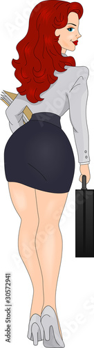 Pin-up Girl Secretary