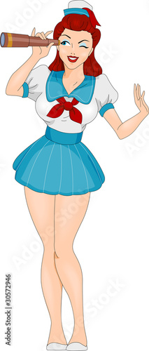 Pin-up Girl Sailor