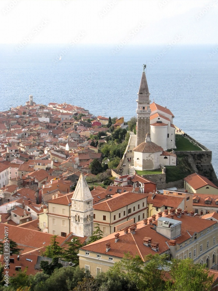Fototapeta premium Piran panoramic view