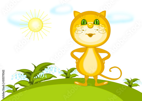 frühling,katze