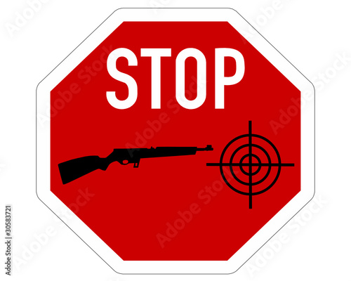 Stopp Fadenkreuz Gewehr