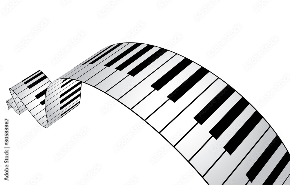 Naklejka premium piano keys